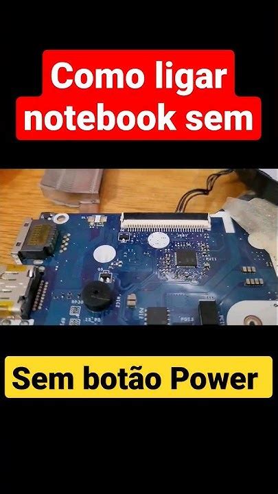Como Ligar O Notebook Sem O Botão Power - Como ligar notebook sem o botão Power #notebook #botaopower #power ...