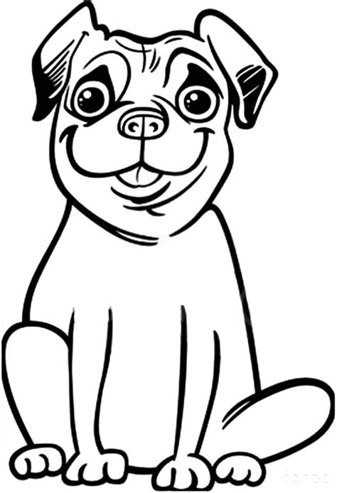 Free Coloring Pages Pug, Download Free Coloring Pages Pug png images ...