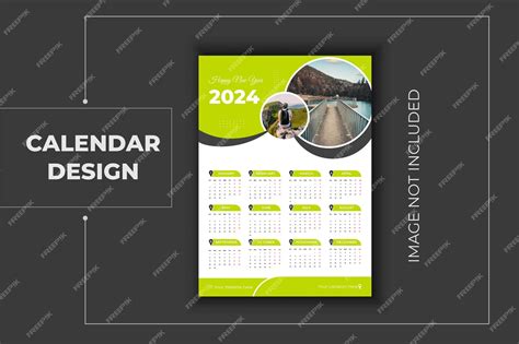 Premium Vector Modern Calendar Design Template Vector Calendar Design