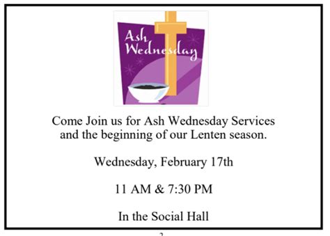 Ash Wednesday St Stephens Lutheran Church