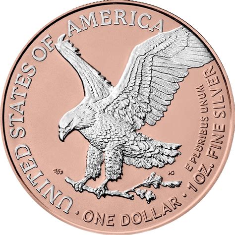 1 Unze Silber American Eagle 2023 Reverse Gilded Auflage 100