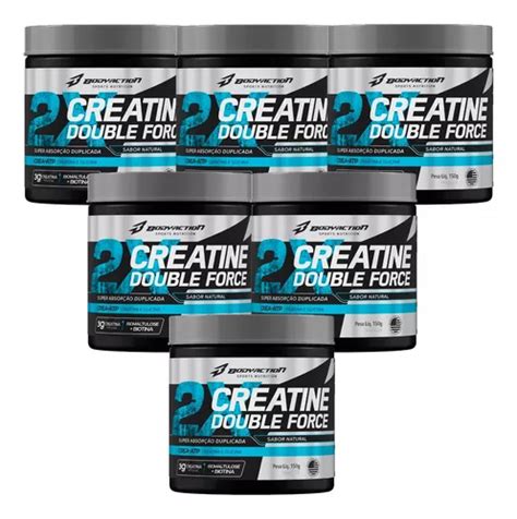 Combo 6x Creatina Double Forçe 150g Bodyaction Frete grátis