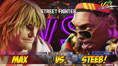 Street Fighter Max Vs Steeb Brrrtday Fights Part Yovideogames