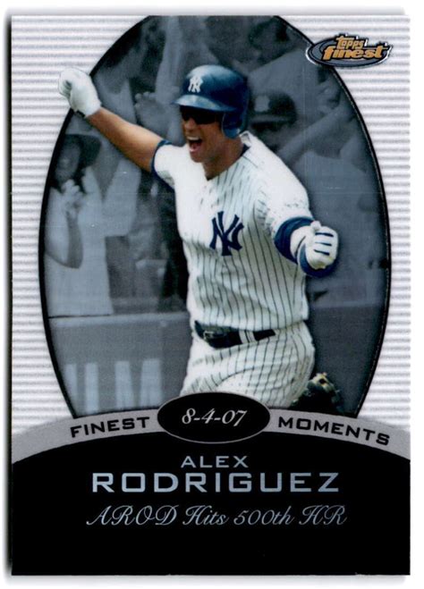 Topps Finest Moments Holo Th Home Run Fm Ar Alex Rodriguez