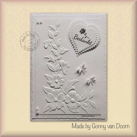 Nellie Snellen S 3D Embossing Folder Flower Corner 2