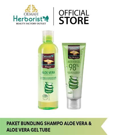 Jual Bundling Herborist Shampoo Aloe Vera Aloe Vera Gel Tube Shopee