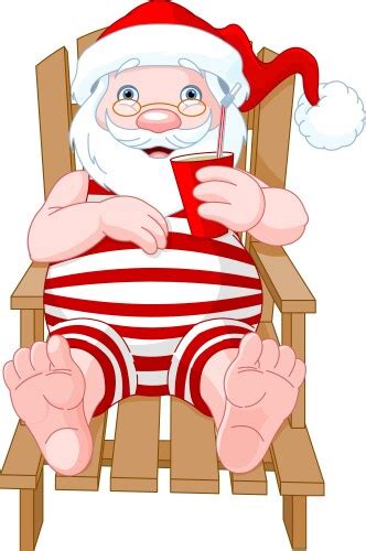 Christmas Santa Claus Funny Cartoon Vector Images Over