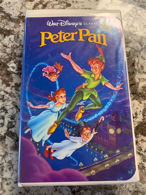 Disney Vhs Peter Pan Walt Disney S Classic Black Diamond Edition The