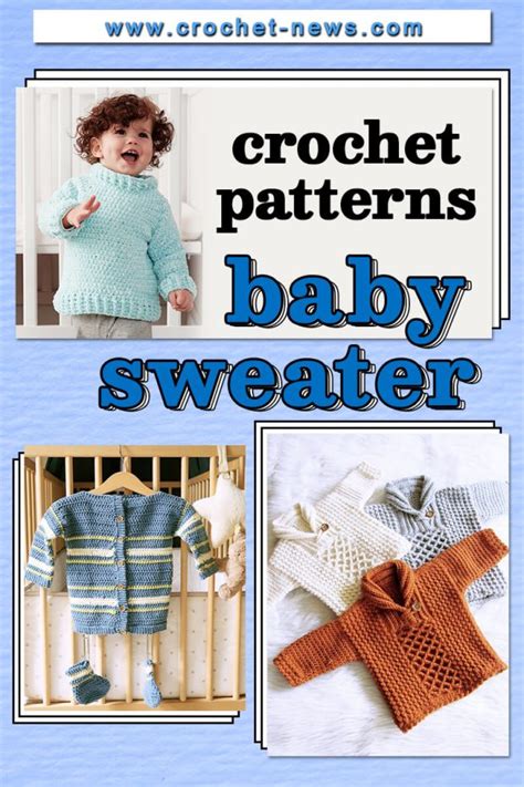 23 Crochet Baby Sweater Patterns - Crochet News