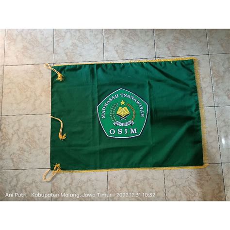 Jual Bendera Osim Bendera Panji Madrasah Tsanawiyah Hijau Bendera