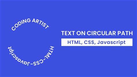 Circular Text Html Css Javascript Coding Artist