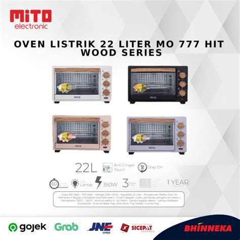 Jual Mito Oven Listrik Liter Mo Hit Wood Series Shopee Indonesia