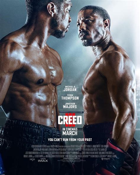 Creed 3 ganha pôster Michael B Jordan suando no ringue NerdBunker