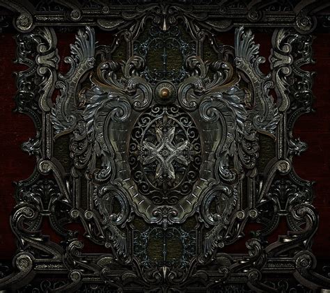 Dark Gothic Cover Black Goth Ornament Vampire Wall Hd Wallpaper