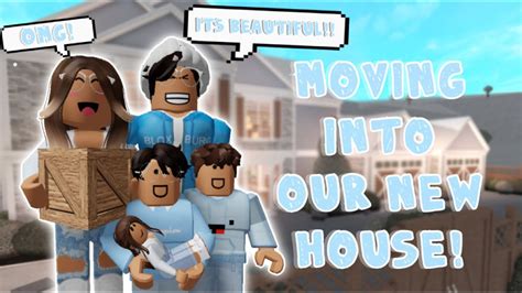 Moving To Our New House Moving Truck Unpacking Roblox Bloxburg Roleplay