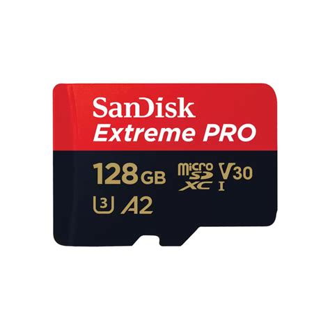 SanDisk Extreme PRO 128 GB MicroSDXC Minneskort SD Adapter