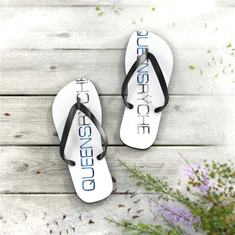 Qr Bluechrome Flip Flops The Ryche Shop