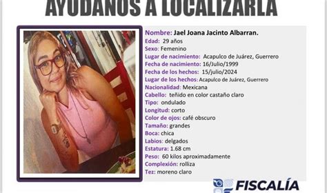 Informa Fge Que Busca A Joven Reportada Como Desaparecida En Acapulco