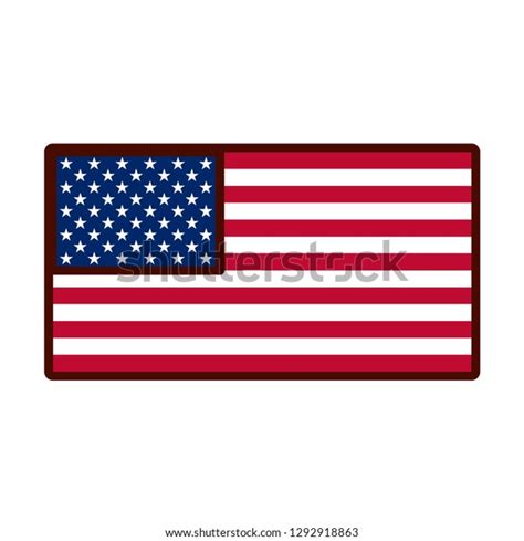 Vector Cartoon Usa Flag Emoji Icon Stock Vector (Royalty Free ...