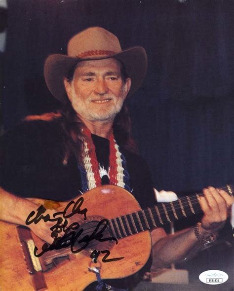 Willie Nelson Signed 8x10 Vintage Photo Certified Authentic Jsa Coa