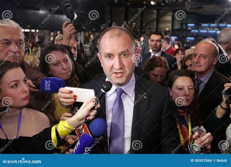 Bulgarian President-elect Rumen Radev Editorial Photo - Image of ...