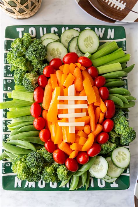 Football Veggie Tray Best Appetizers