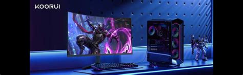 Koorui 24 Ecran Pc Gaming Incurvé 1800r Moniteur Pc Dalle Va