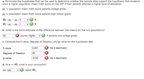 Solved A Formulate The Hypotheses That Can Be Used To Chegg