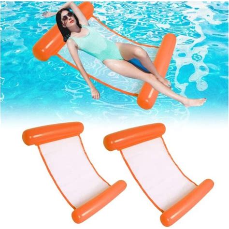 Couleur Orange 2pcs Flottantes Hamac Gonflable Piscine Serbia