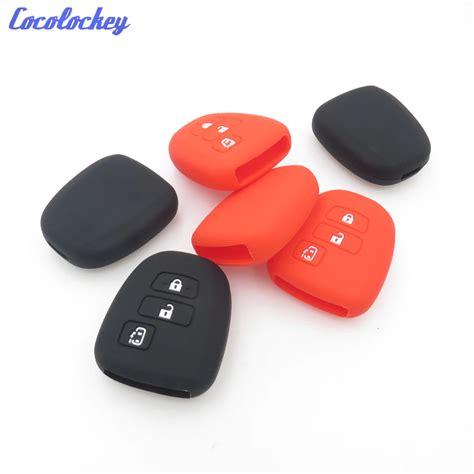 Cocolockey Silicone Car Key Cover Case For Toyota Smart Remote Key Case