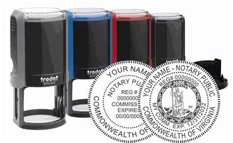 Virginia Notary Stamp Seals