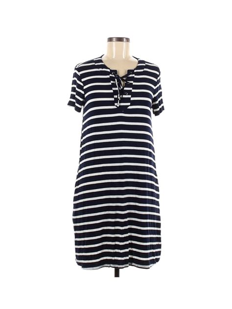 Agb Stripes Blue Casual Dress Size 8 78 Off Thredup