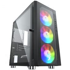 Gabinete Gamer Superframe Vamp Vidro Temperado Argb