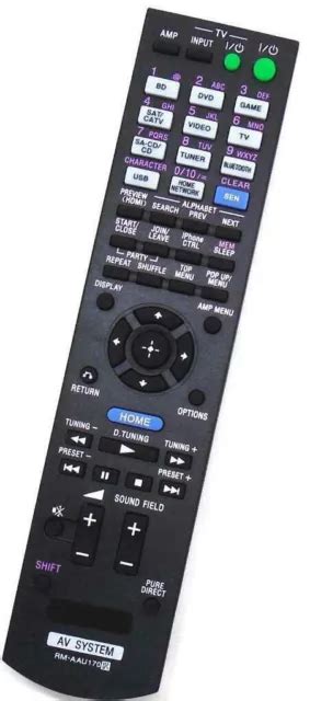 Replacement Av Receiver System Remote For Sony Rm Aau Str Dn