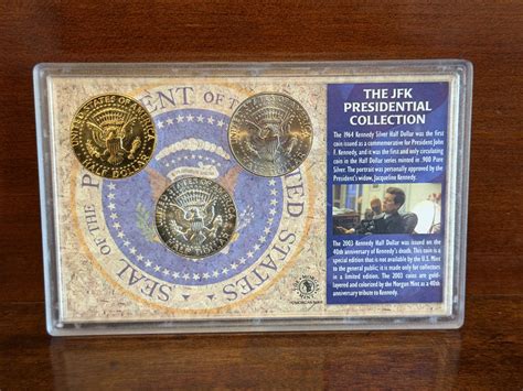1964 2003 Jfk Half Dollar Collection 90 Silver Gold Plated And Colorized