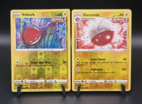 Pokemon Card Voltorb 087 264 Electrode 088 264 Reverse Holo Fusion