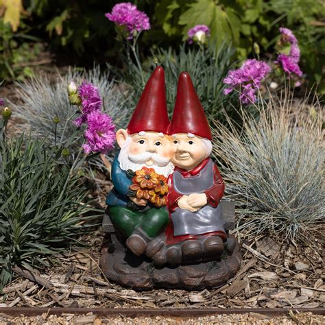 Gnome Couple Statue Northcote Pottery