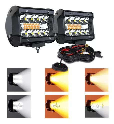 Slary Barras De Luz Led De Pulgadas Y W Luz Estrobos Env O Gratis