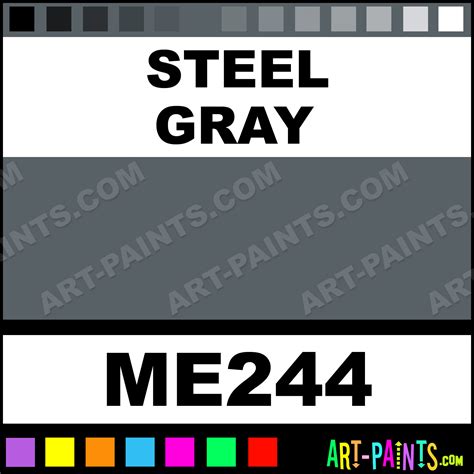 Steel Gray Metallic Metal Paints and Metallic Paints - ME244 - Steel ...