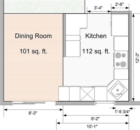 Standard Kitchen Dimensions And Layout - FantasticEng