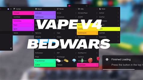 Roblox Bedwars Script Vape V4 Scriptware Ios Pc And Mobile Small