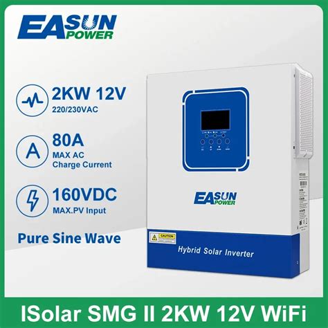 Easun Power Solar Hybrid Inverter V Ac V Va W Pure Sine