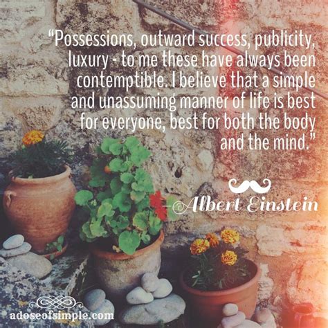 The Wisdom Of Albert Einstein Quote On Simplicity Simple Living