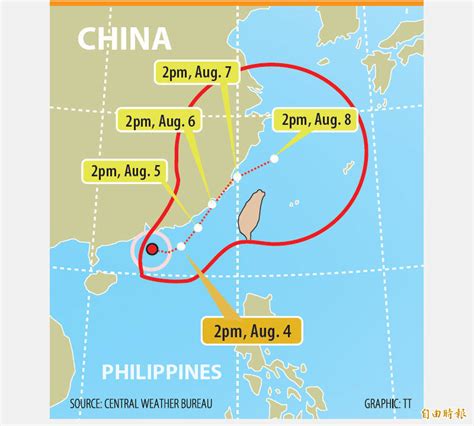 《taipei Times》 Tropical Storm Set To Affect Outlying Islands Tomorrow