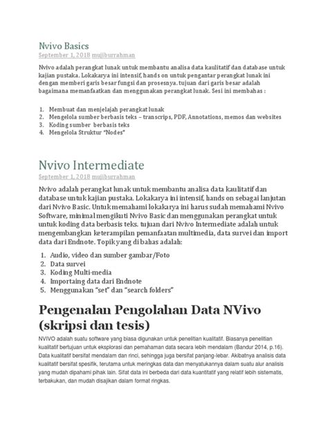 Nvivo Basics | PDF