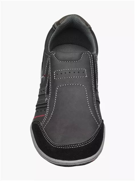 Memphis One Mens Memphis One Black Casual Slip On Shoes In Black