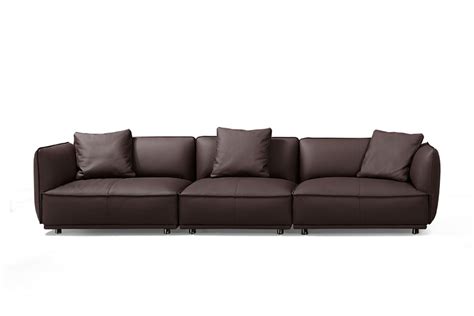 Modern Living Room Purple Leather Sofa Envelope | bmscasa