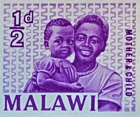 1964 Mother And Child Malawi Stamp Photograph By Bill Owen Pixels