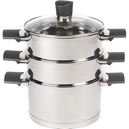 Kitchencraft Food Steamer Pan Stock Pot Food Steamer Tier