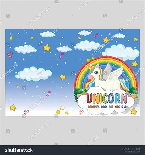 Unicorn Book Cover Template Kdp Stock Vector (Royalty Free) 2103192122 ...